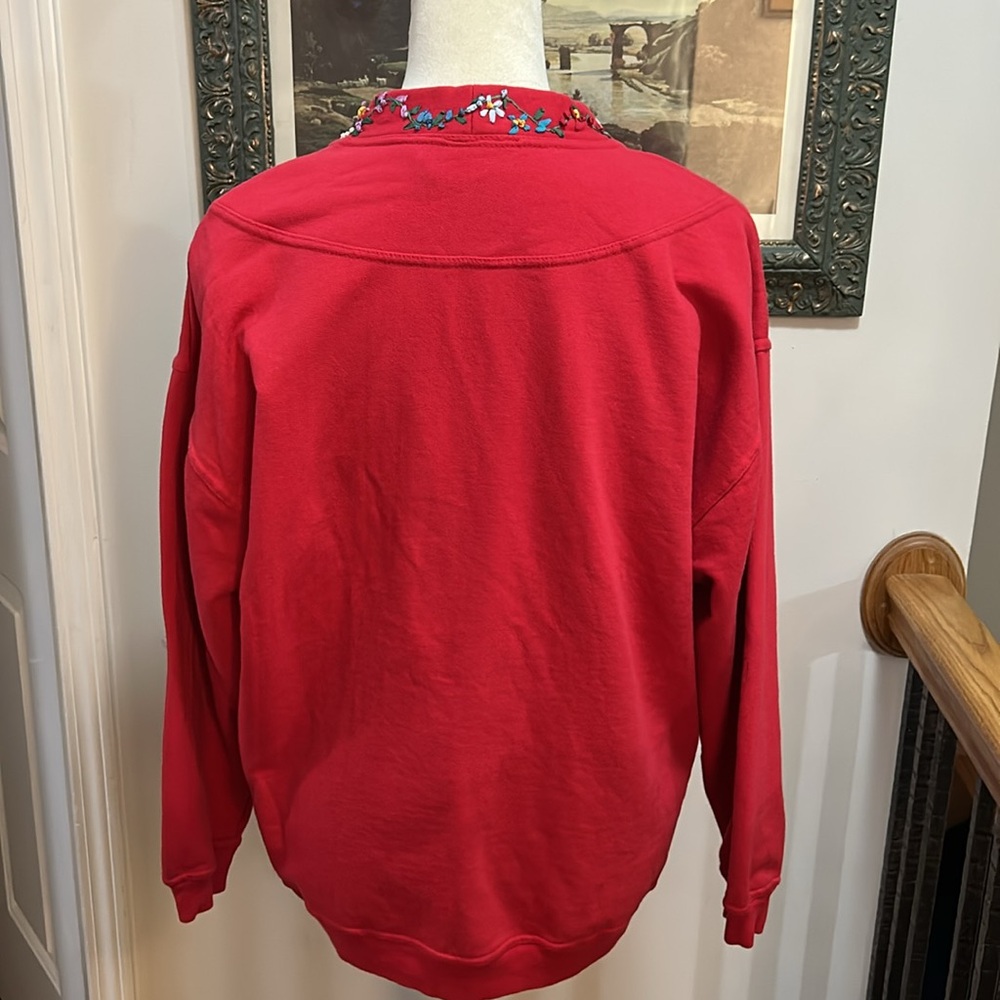Vintage Embroidered Fleece Cardigan - Picture 12 of 14